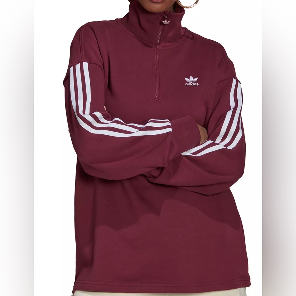 Adidas 3 Stripe Sweatshirt